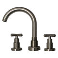 Whitehaus Luxe Widespread Lavatory Faucet W/ Tubular Swivel Spout, Cross Handles WHLX79214-BN